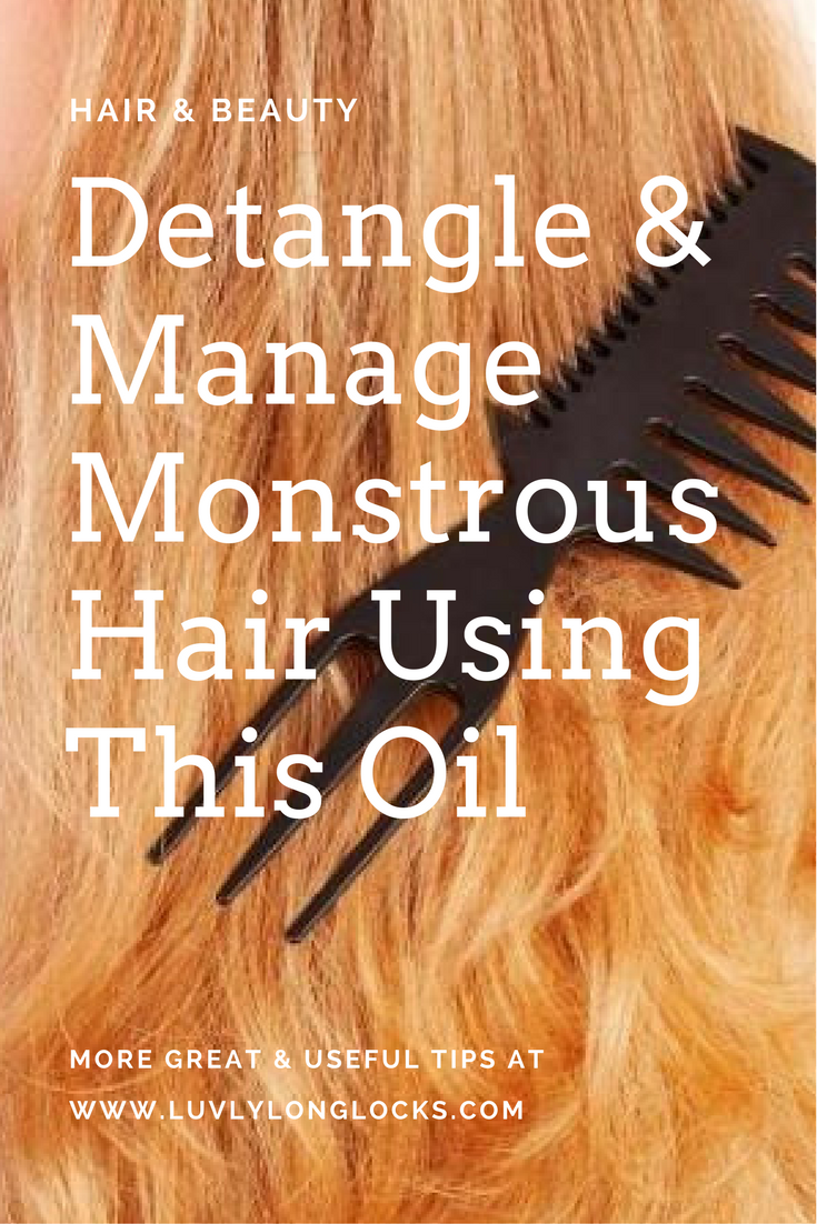 Apply Coconut Oil to Detangle & Manage Monstrous Hair - LuvlyLongLocks