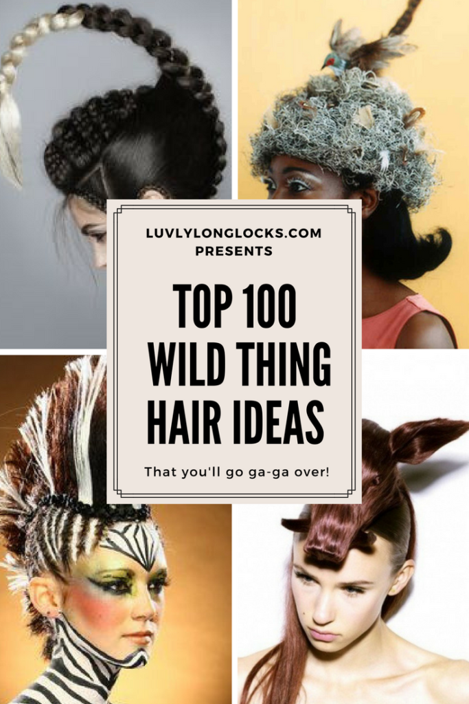 Check out all wildlife looks, perfect for any costume, on the LuvlyLongLocks.com WILD THING HAIR inspiration board.