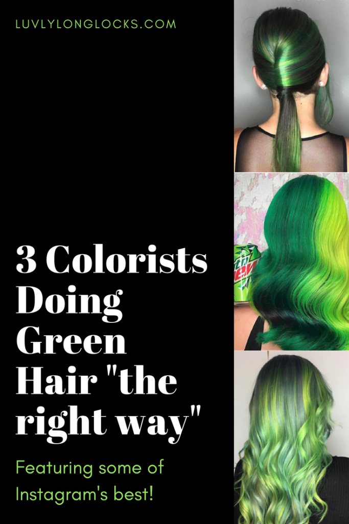 green hair colorists