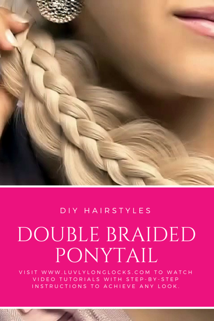 Learn how to do a double braided ponytail by watching this quick video tutorial.