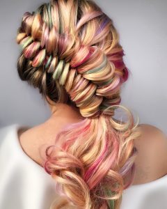 Fluffy braid by Sarah Malinda.