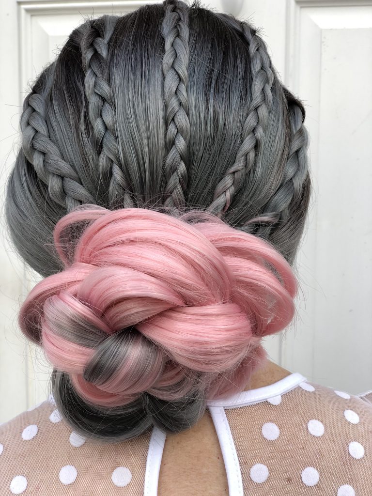 This beautiful hair bun by Bridal Hairstylist Sarah Malinda is styled using Sexy Hair products.