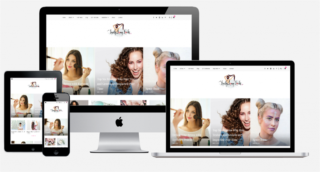 Hire LuvlyLongLocks.com to build a beautiful WordPress website for your salon or brand.