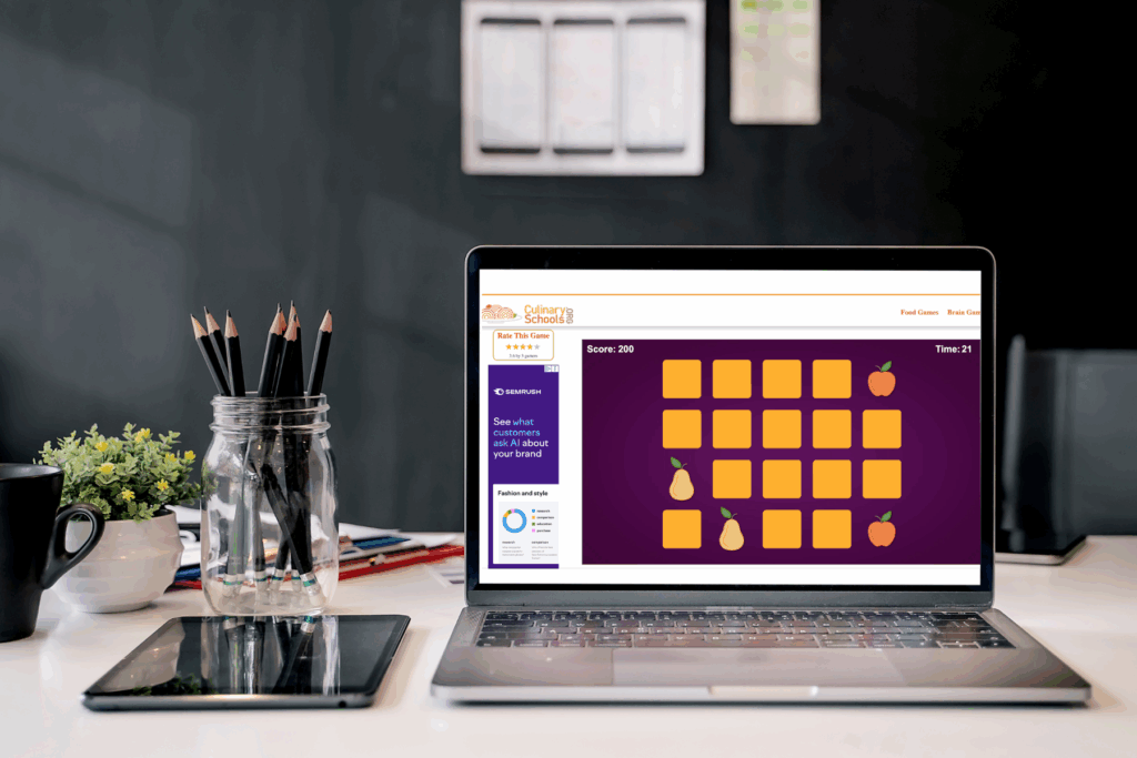 online game for kids - fruits memory