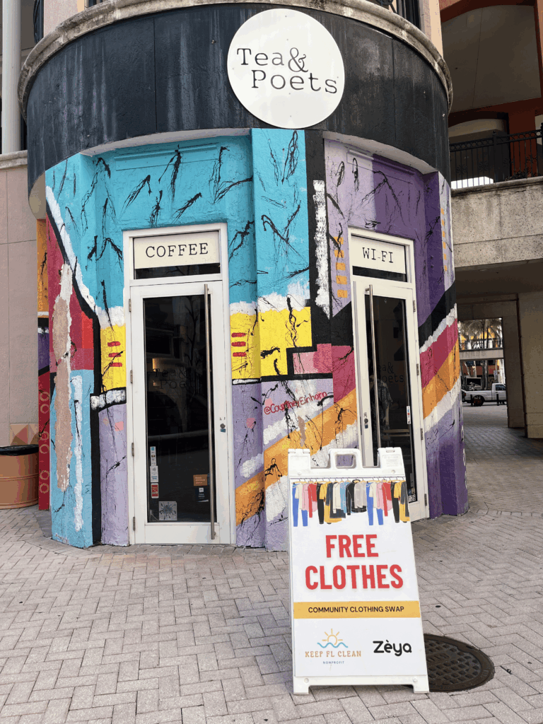 Keep FL Clean Clothing Swap at Tea & Poets